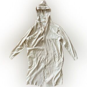 SADIE & SAGE Cozy Cream Hooded Cardigan